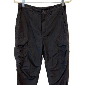 American Eagle Outfitters Cargo Pants Men's XS Solid Black Nylon Outdoor Utility